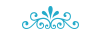 Teal Scroll upright Teal scroll graphic